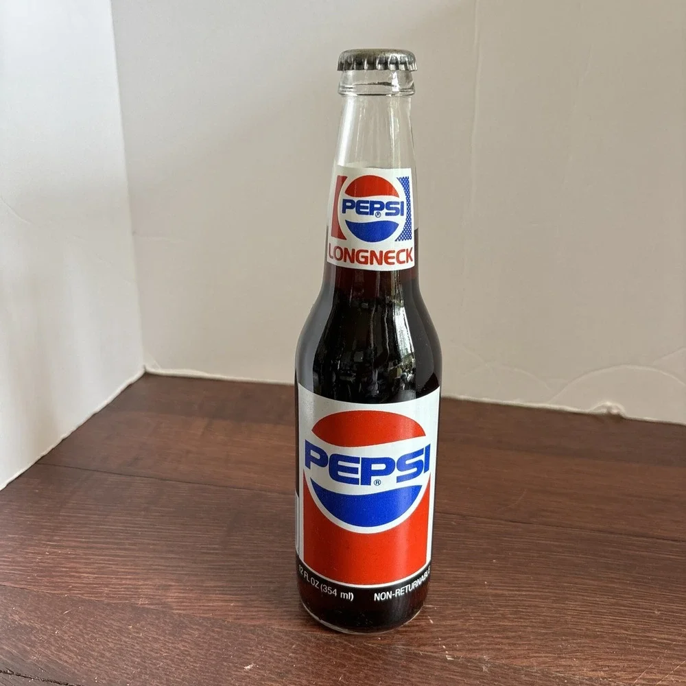Vintage Pepsi Bottle Longneck Unopened Richard Petty 7-time Winston Cup Champion